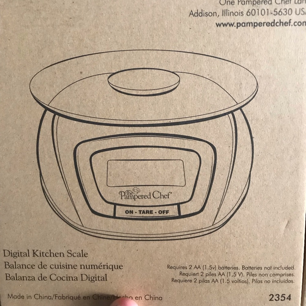 Pampered chef digital kitchen scale